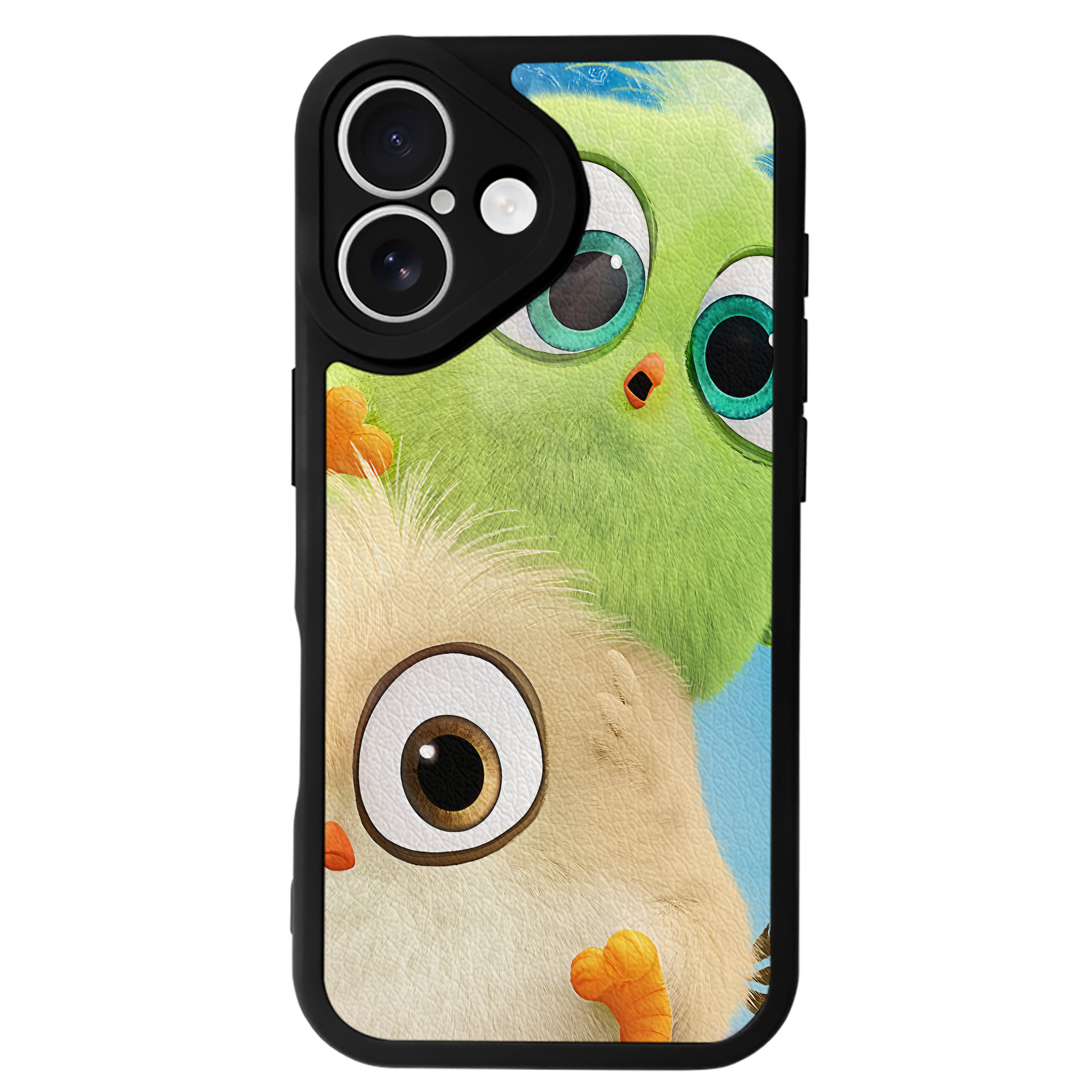 （画像用） Angry Birds アングリーバード 【iPhone 16シリーズ対応】シリコンスマホケース（レザー調） 材質：シリコン